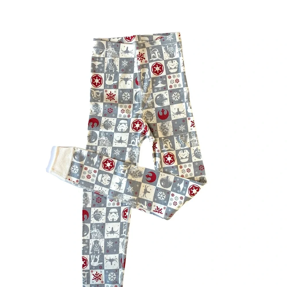 Hanna Andersson Star Wars Holiday Christmas Pajamas‎ 2 Pc. Sz 10 Red Gray Cotton